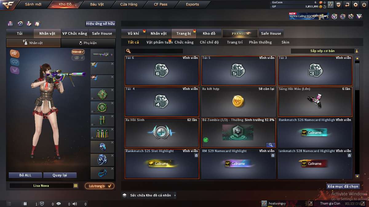 shop acc cf uy tin gia re